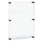Azar Displays Floating Acrylic Wall Frame, Black, Holds 24" x 36", Overall 28" x 40" 105536-BLK - alternate 1